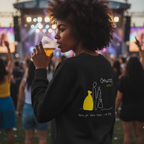 Sweatshirt (Backprint): Same job. Same hours. Less pay. Guess who?