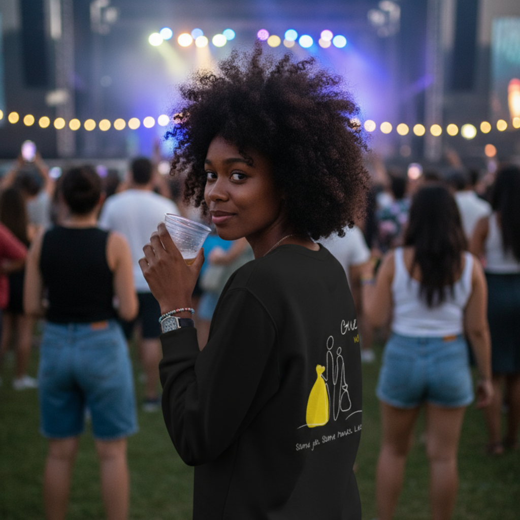 Sweatshirt (Backprint): Same job. Same hours. Less pay. Guess who?