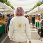 Sweatshirt (Backprint): Scrambled eggs need skill, not chromosomes.