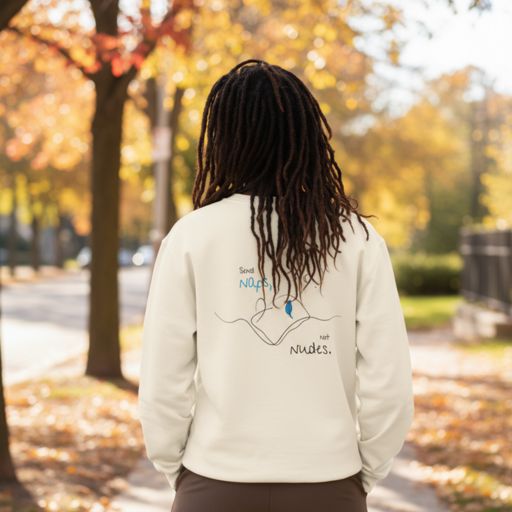 Sweatshirt (Backprint): Send Naps, Not Nudes