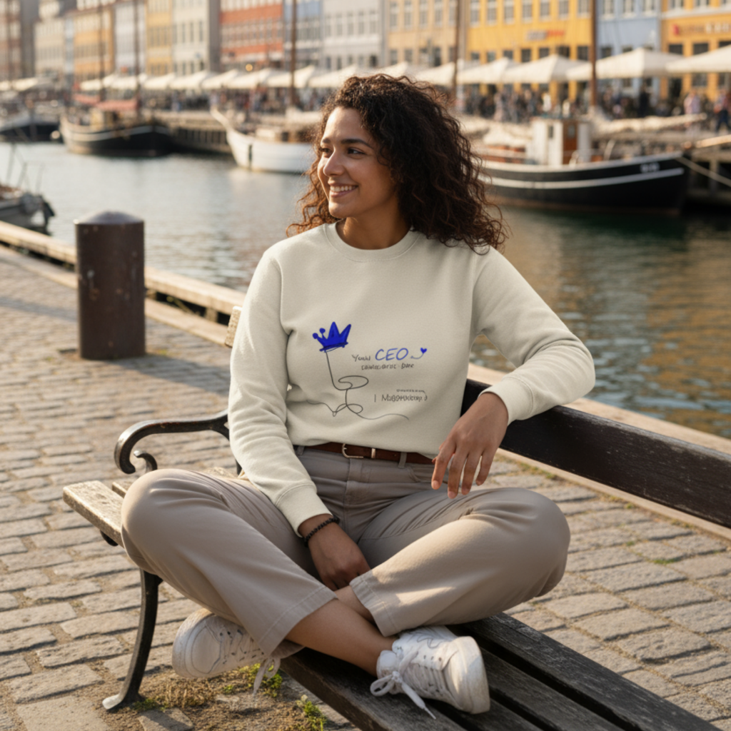 Sweatshirt (front print large): Your CEO is someone's son. Shocking, I know.