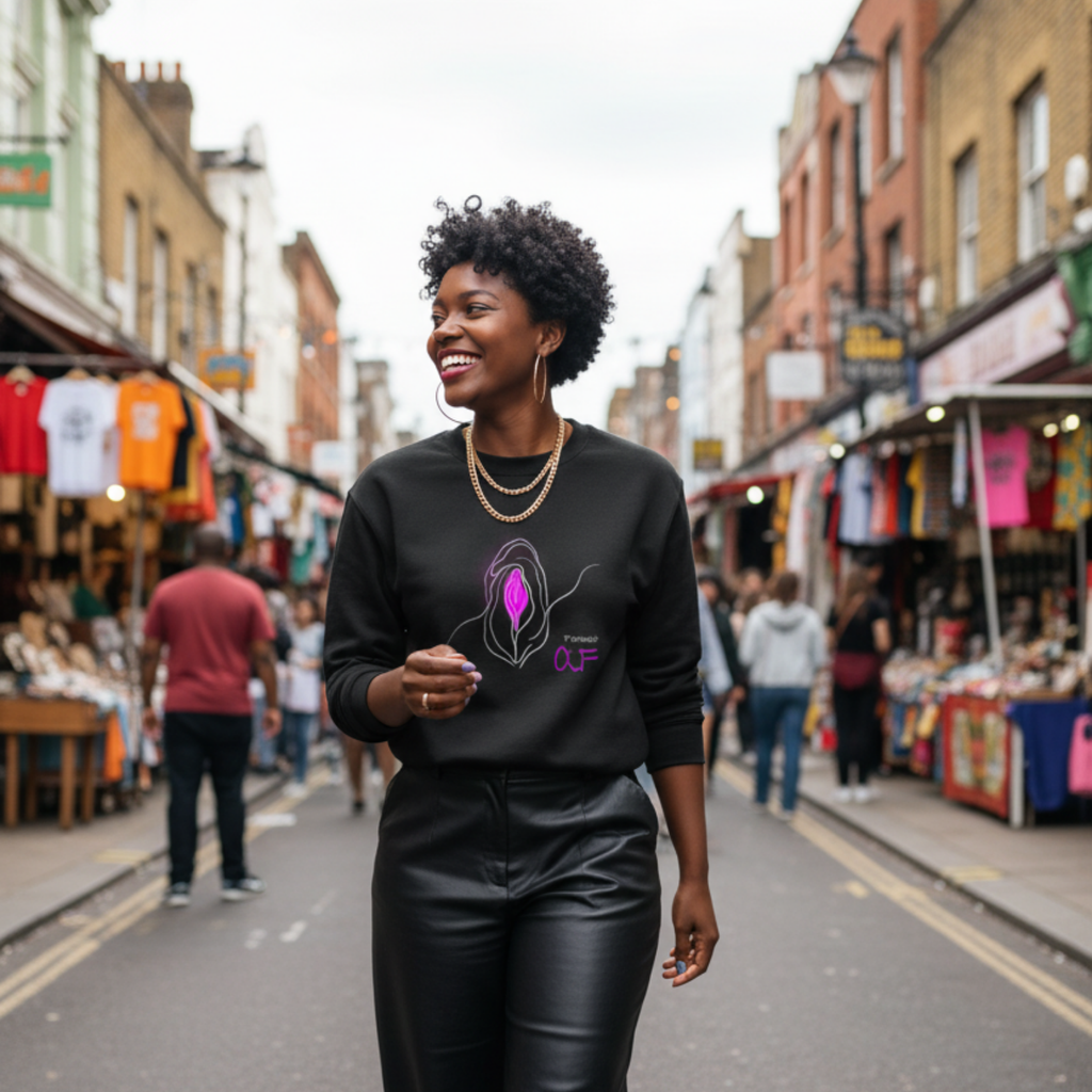 Sweatshirt (Frontprint Large): Feminist AF