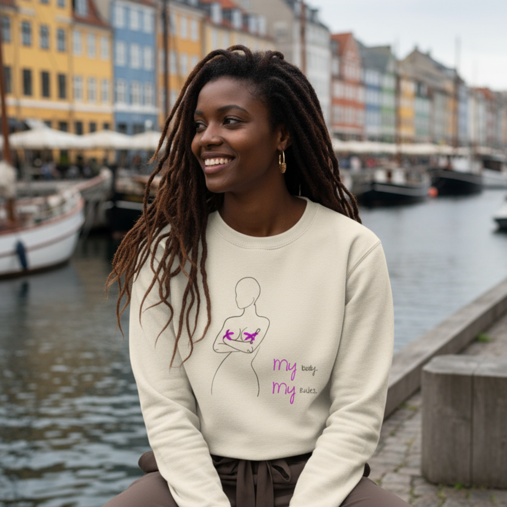 Sweatshirt (Frontprint Large): My Body, My Rules