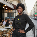 Sweatshirt (front print large): She knew she could, but he explained it first.