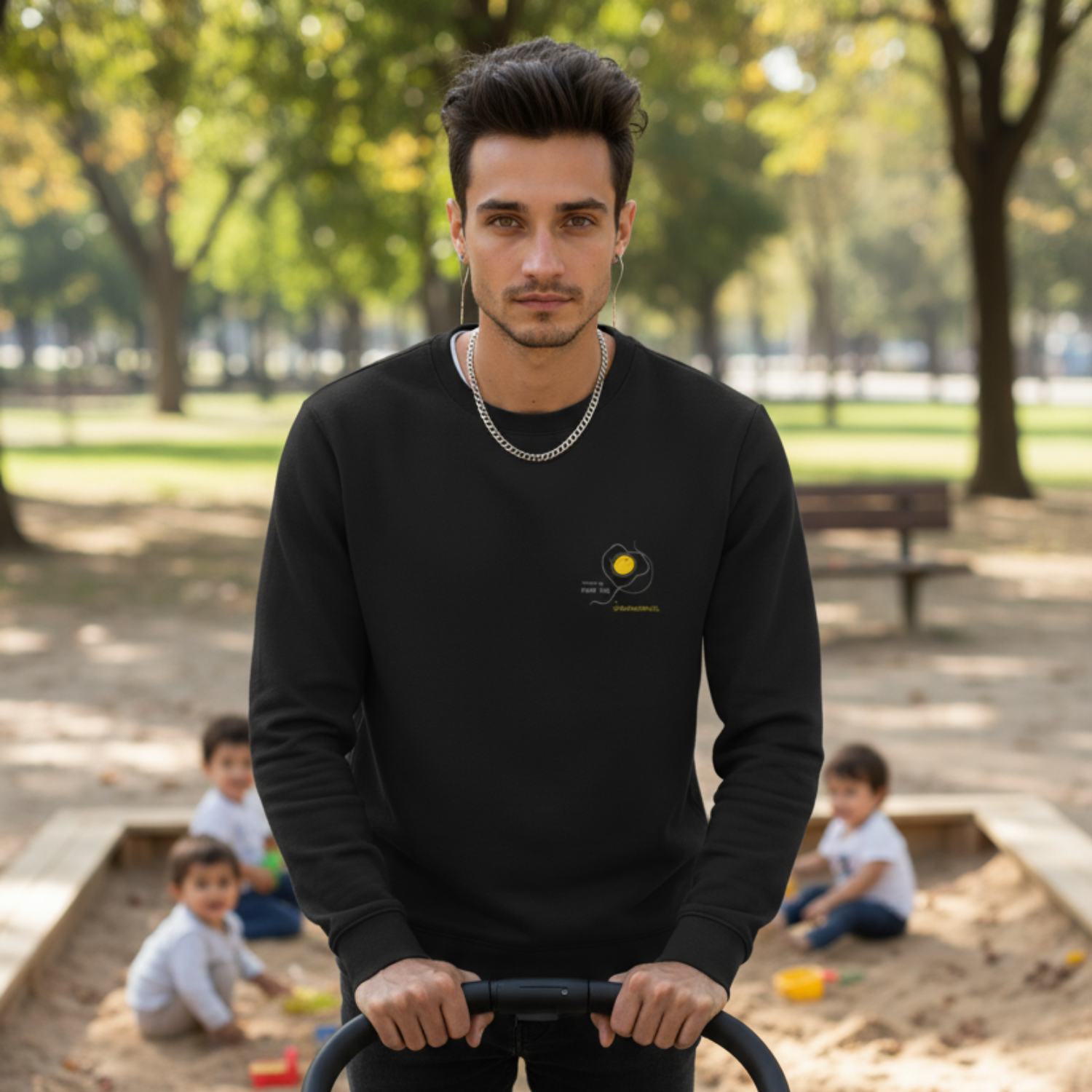 Sweatshirt: Scrambled eggs need skill, not chromosomes.