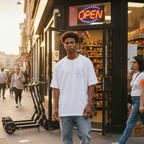 Oversized shirt: We all have nipples!