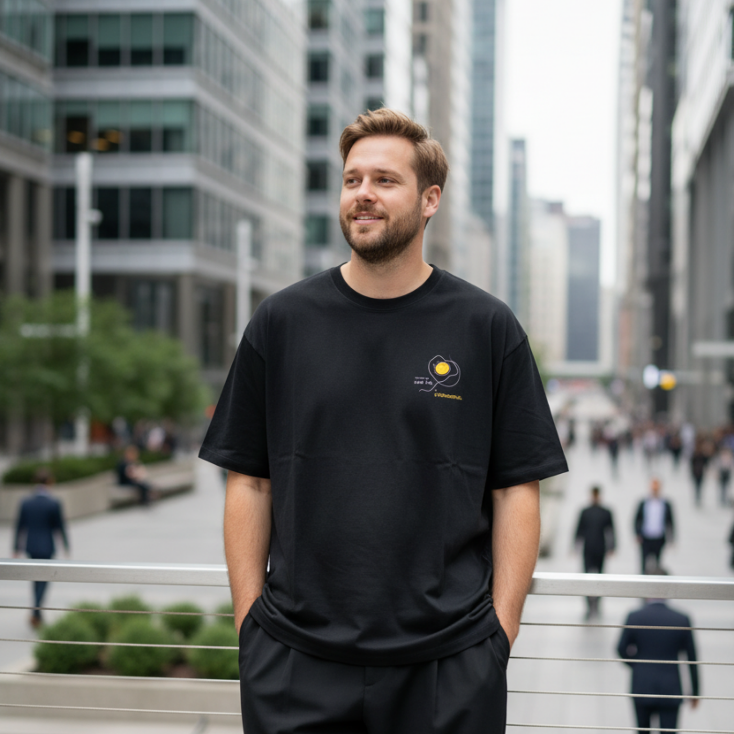 Oversized shirt: Scrambled eggs need skill, not chromosomes.