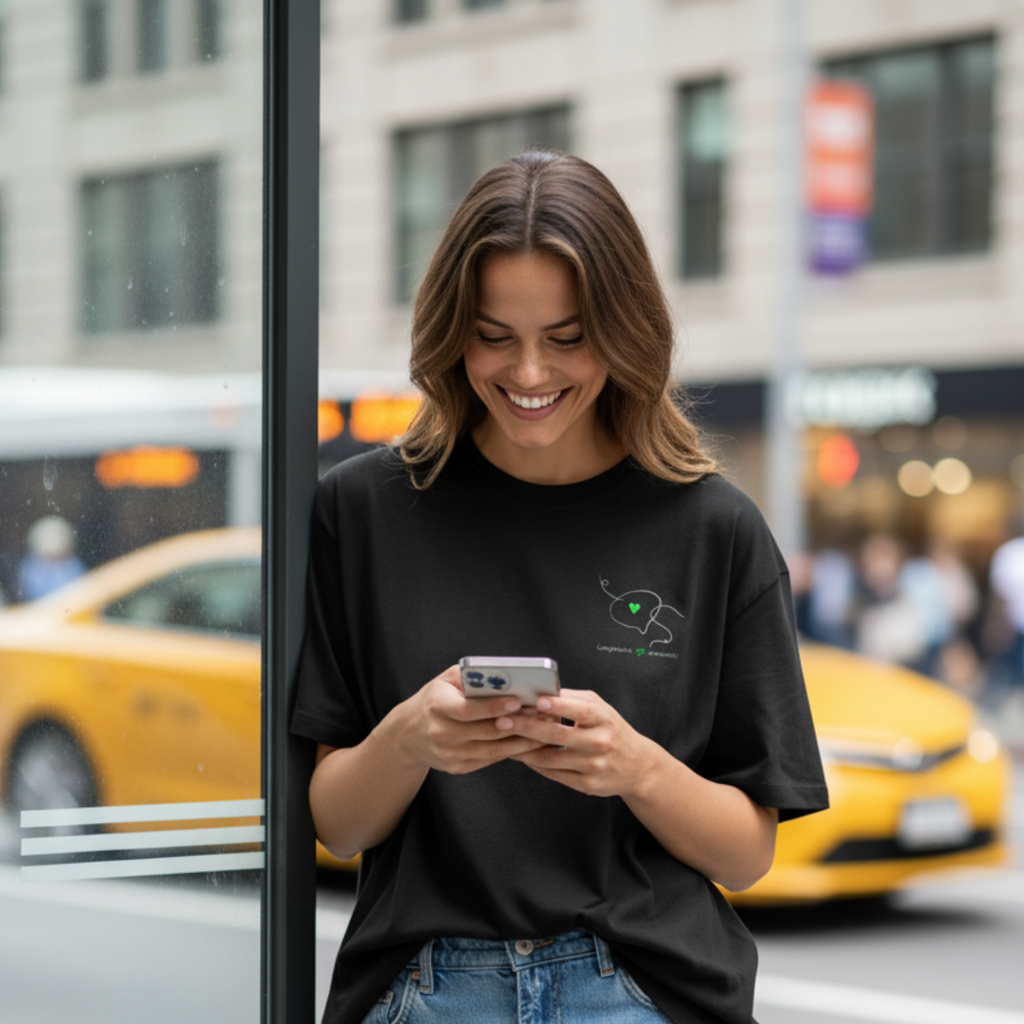 Oversize Shirt: Compliments ≠ comments.