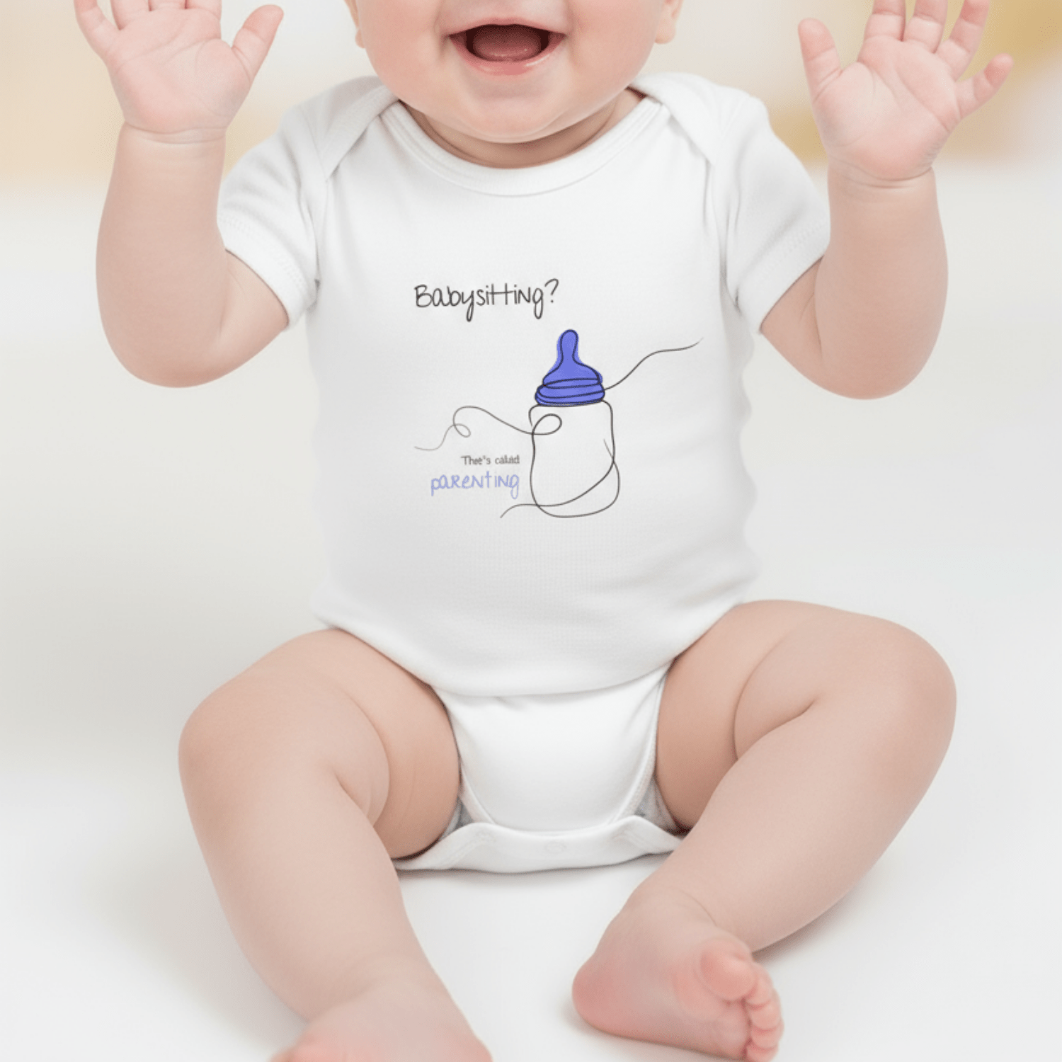 No Shit Shirts - Baby Body: Babysitting? That’s called parenting! - Baby Body - basic
