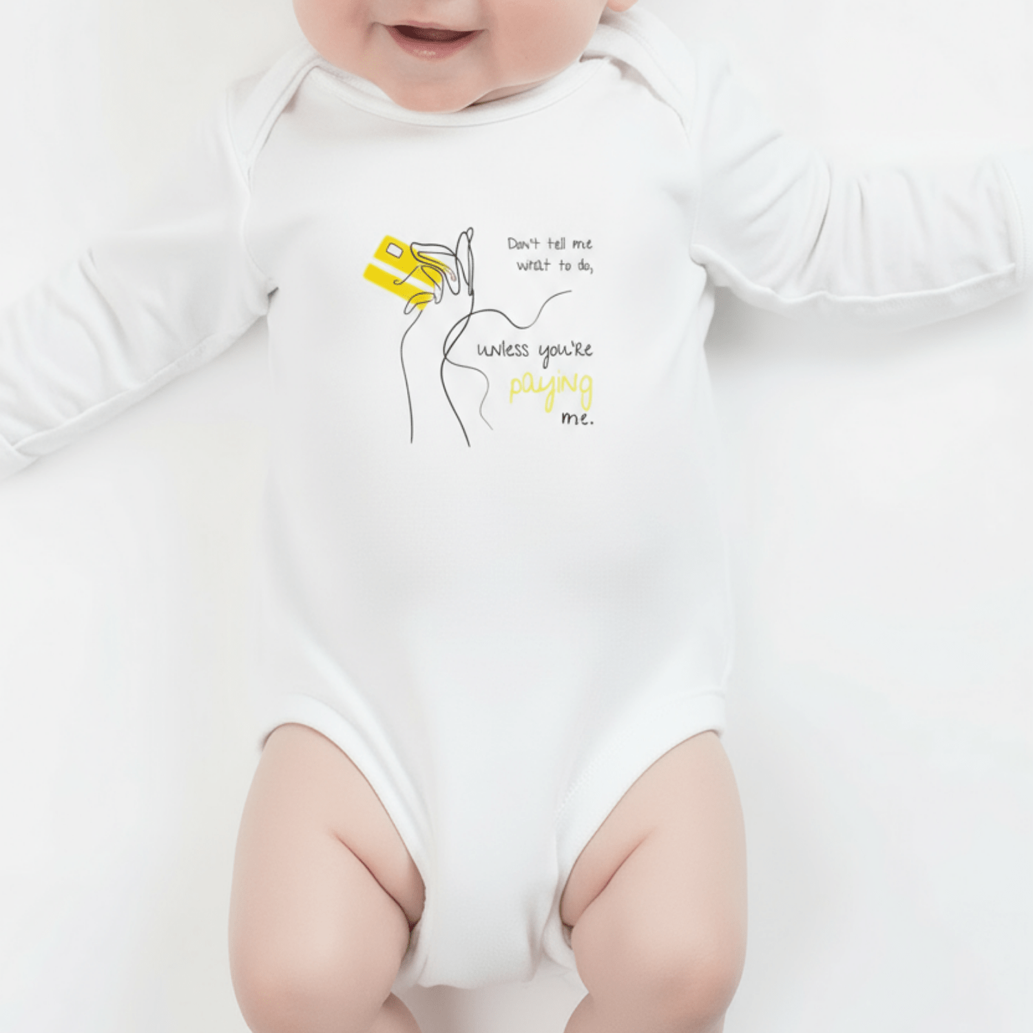 No Shit Shirts - Baby Body: Don’t tell me what to do, unless you’re paying me - Baby Body - basic