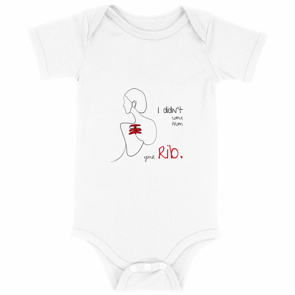 No Shit Shirts - Baby Body: I didn’t come from your rib. - Baby Body - basic