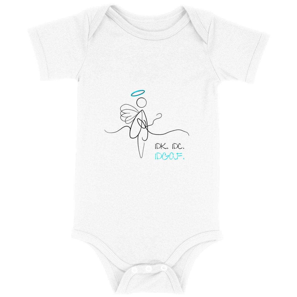 No Shit Shirts - Baby Body: IDK. IDC. IDGAF. - Baby Body - basic