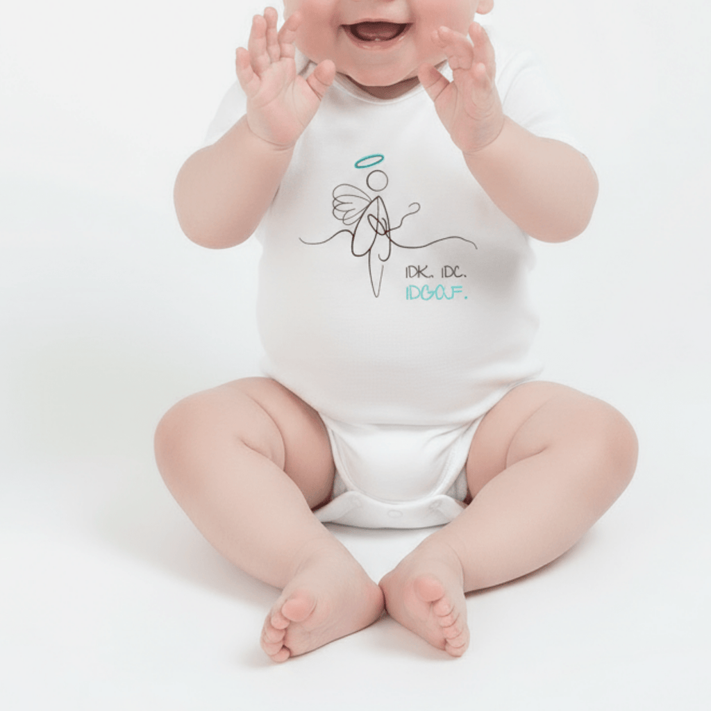 No Shit Shirts - Baby Body: IDK. IDC. IDGAF. - Baby Body - basic