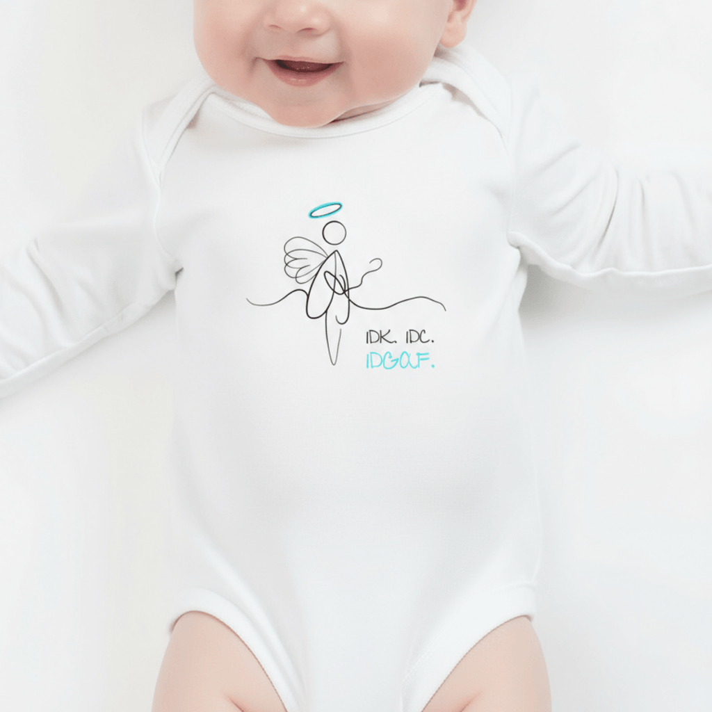 No Shit Shirts - Baby Body: IDK. IDC. IDGAF. - Baby Body - basic