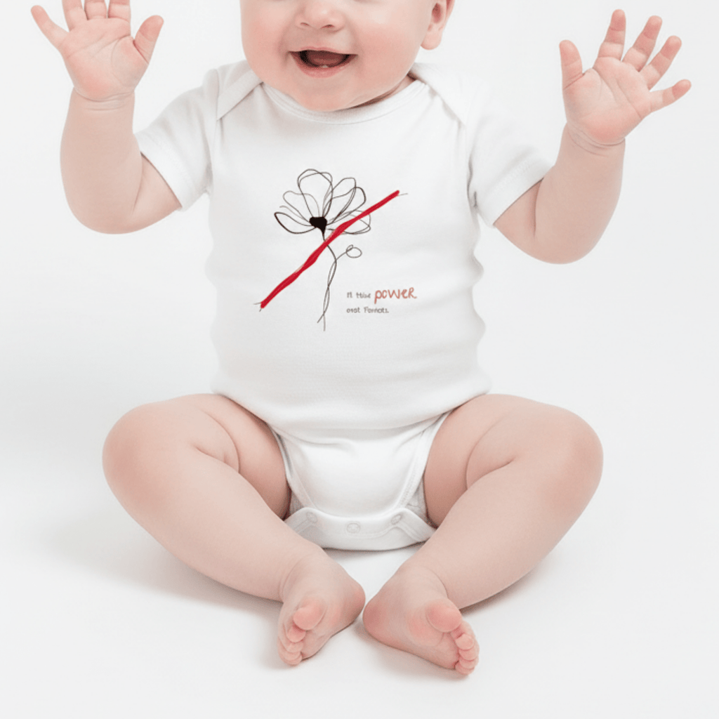 No Shit Shirts - Baby Body: I’ll take power over flowers - Baby Body - basic