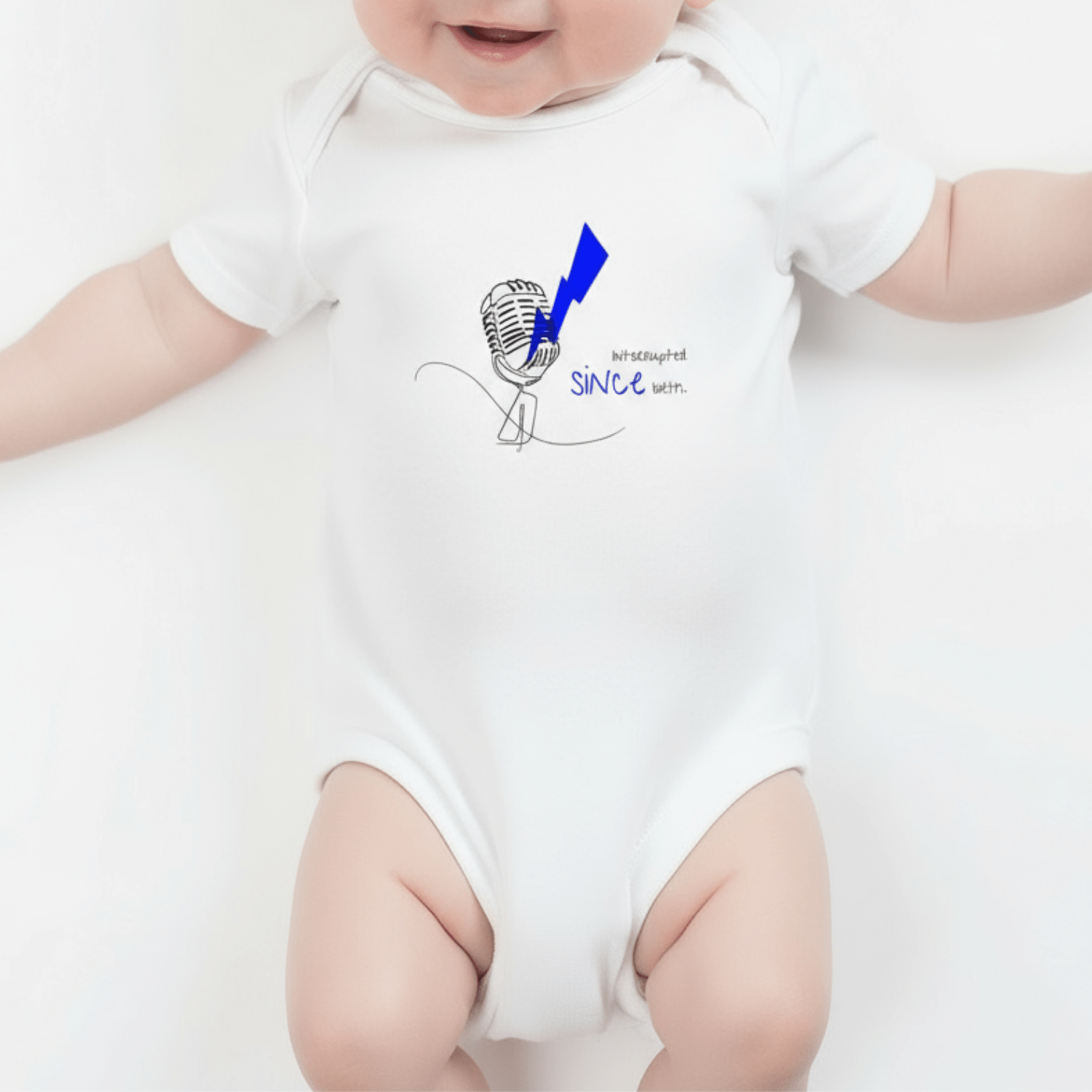 No Shit Shirts - Baby Body: Interrupted since birth. - Baby Body - basic