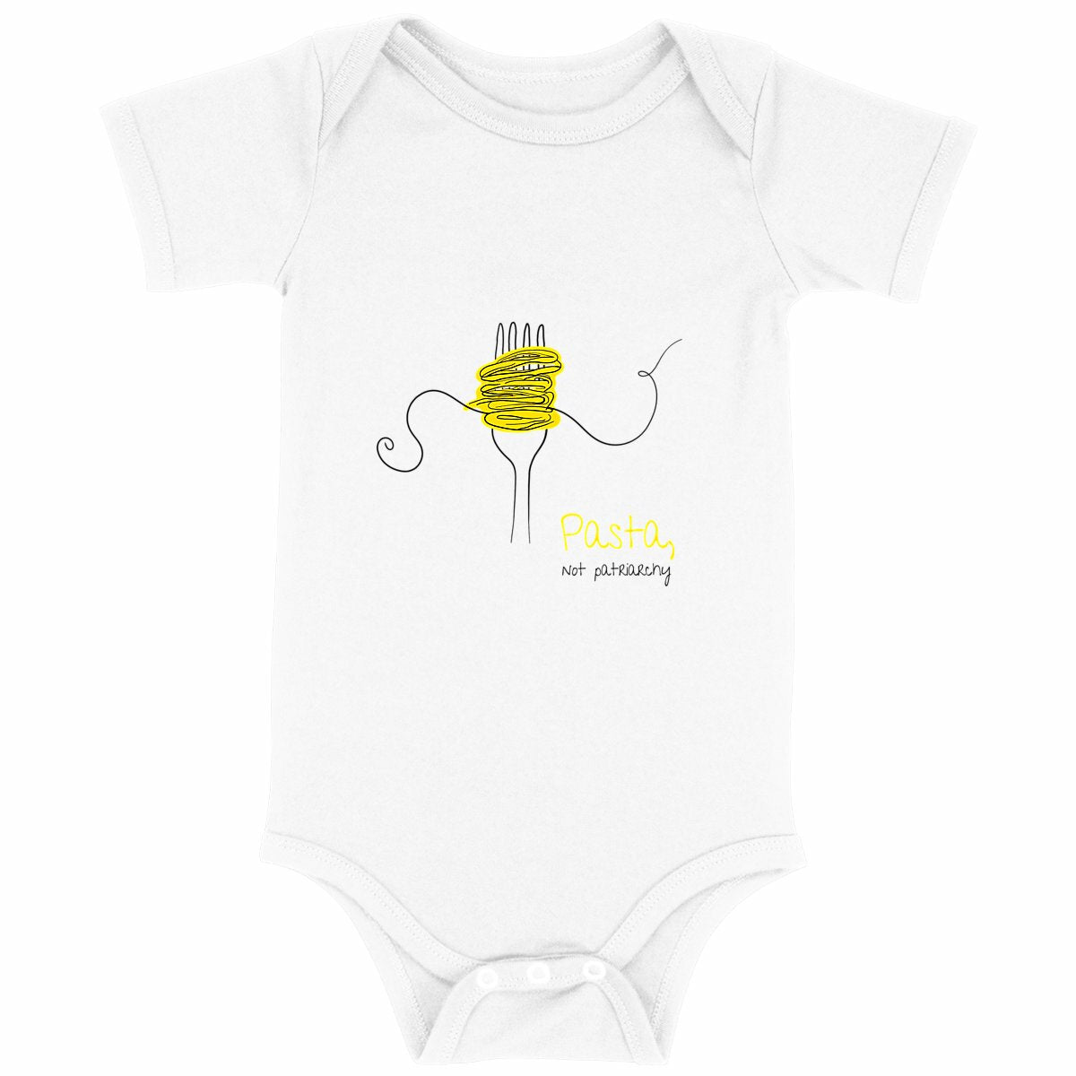 No Shit Shirts - Baby Body: Pasta, not patriarchy - Baby Body - basic