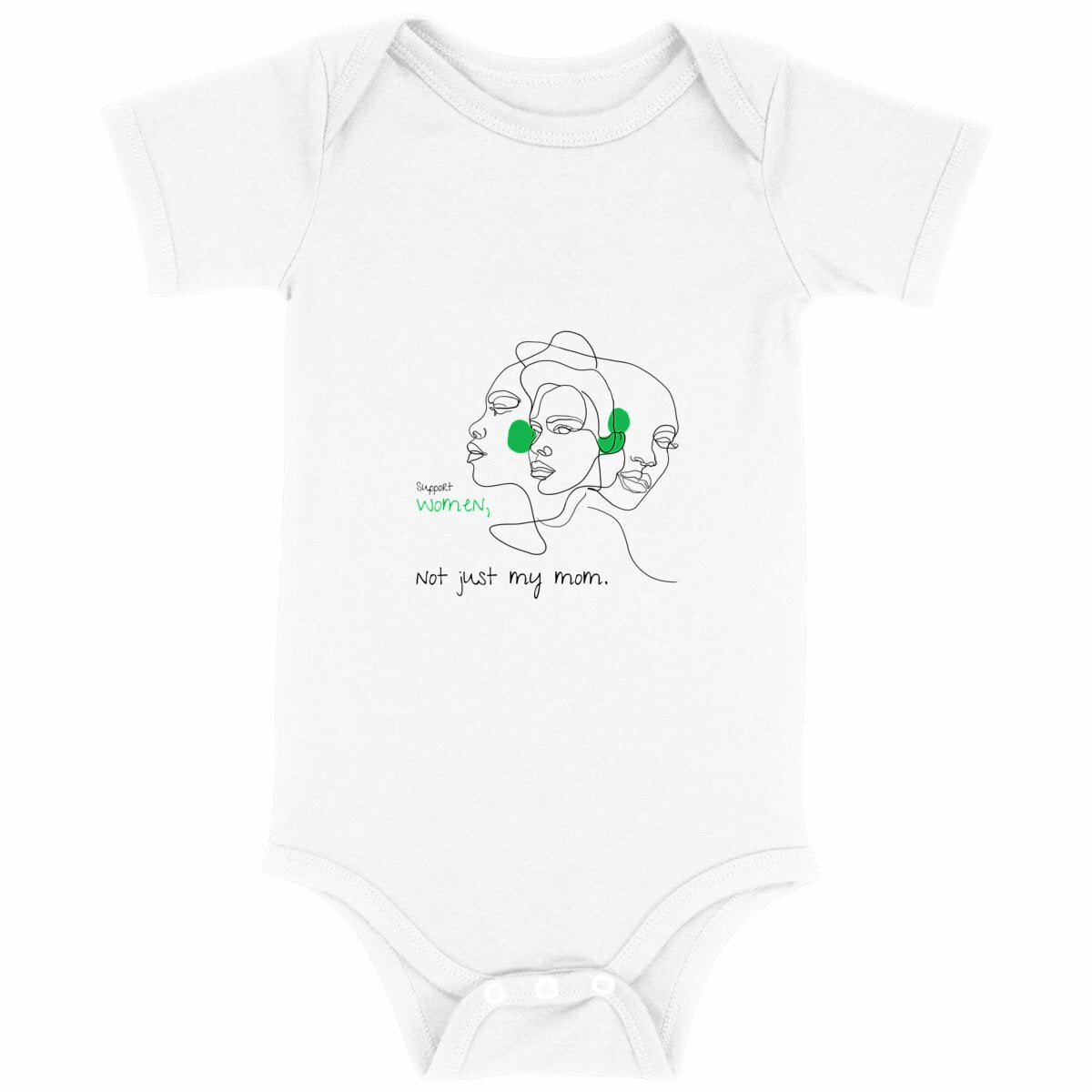 No Shit Shirts - Baby Body: Support women. Not just my mom - Baby Body - basic
