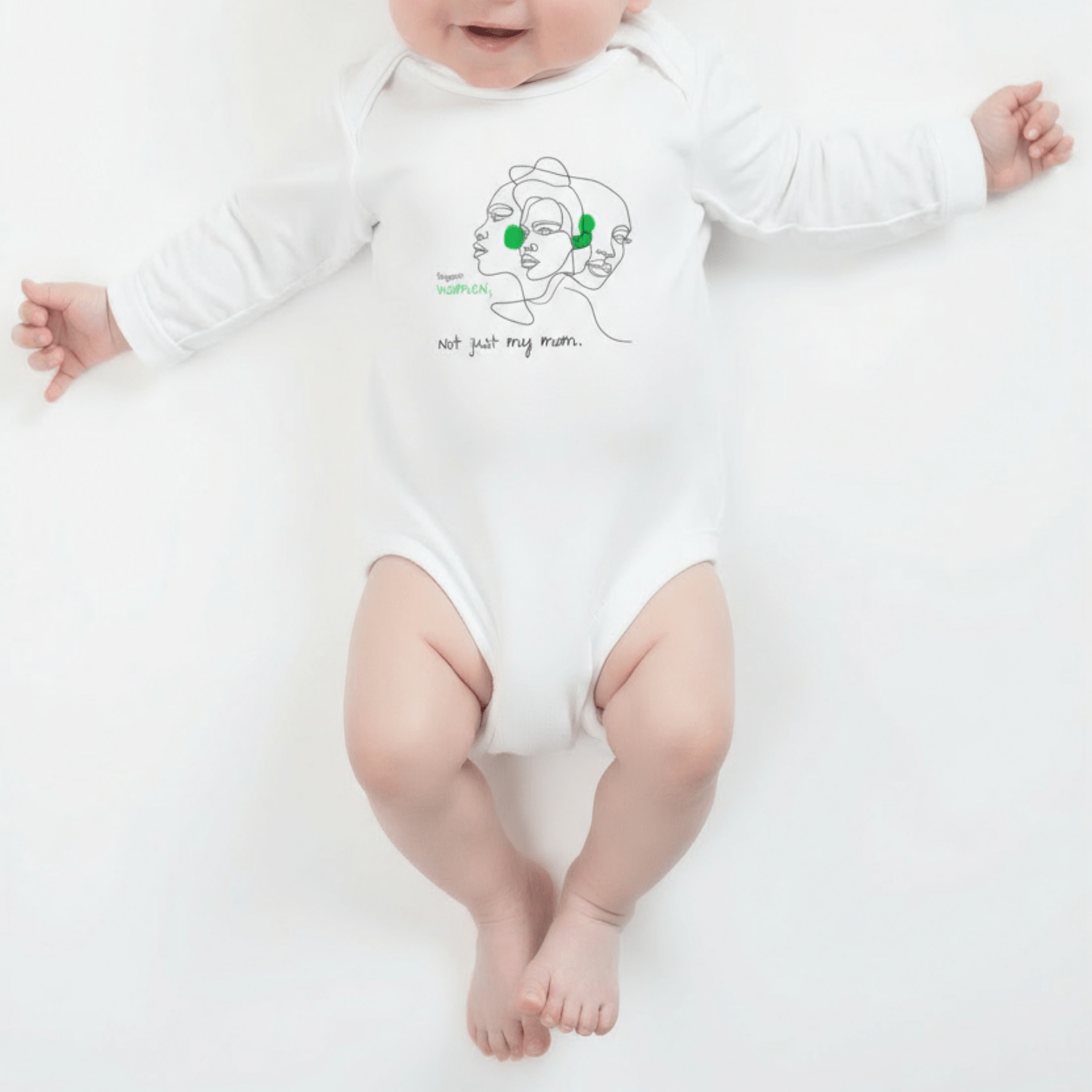 No Shit Shirts - Baby Body: Support women. Not just my mom - Baby Body - basic