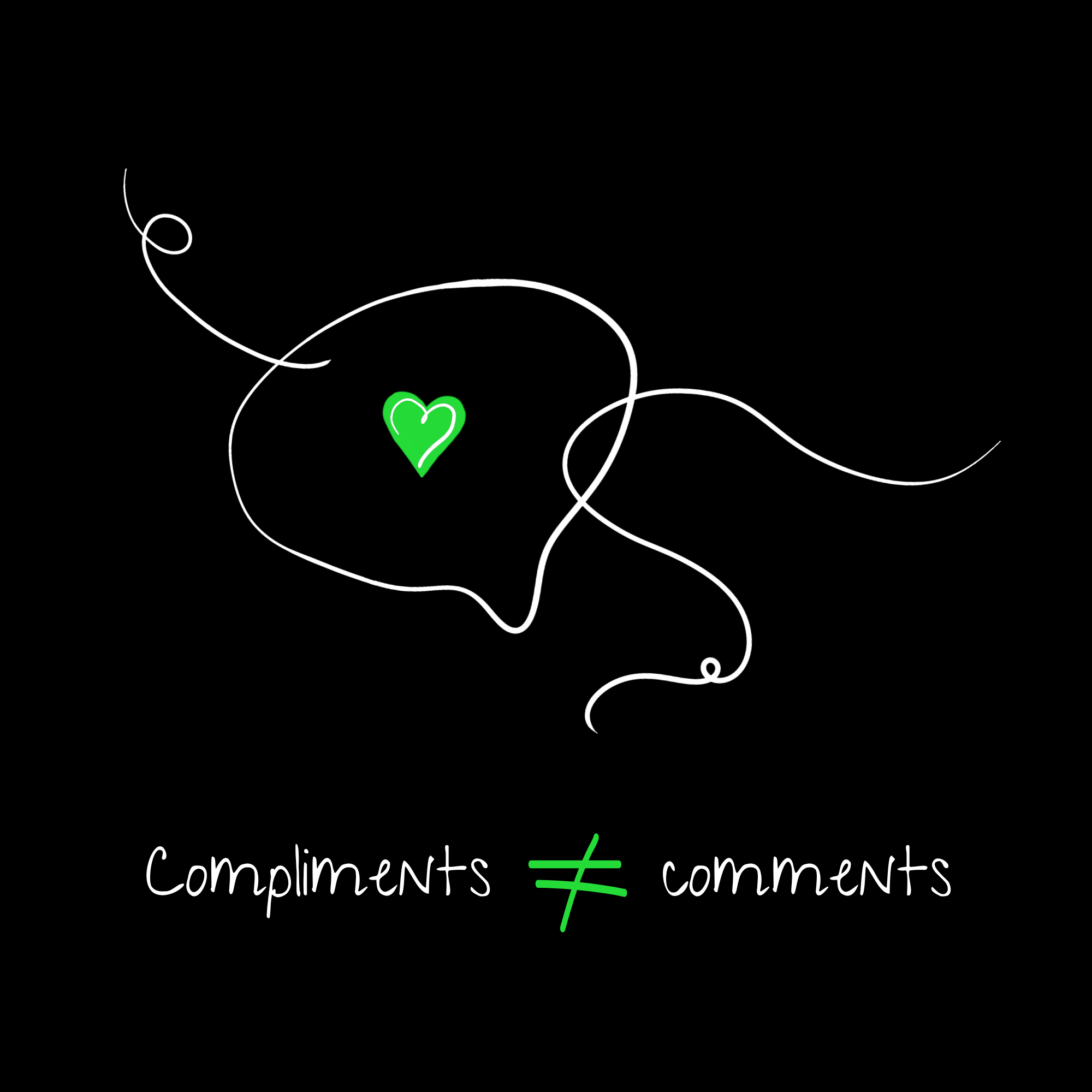 No Shit Shirts - Basecap: Compliments ≠ comments. - Basecap - basic