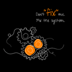 No Shit Shirts - Basecap: Don’t “fix” me. Fix the system. - Basecap - basic