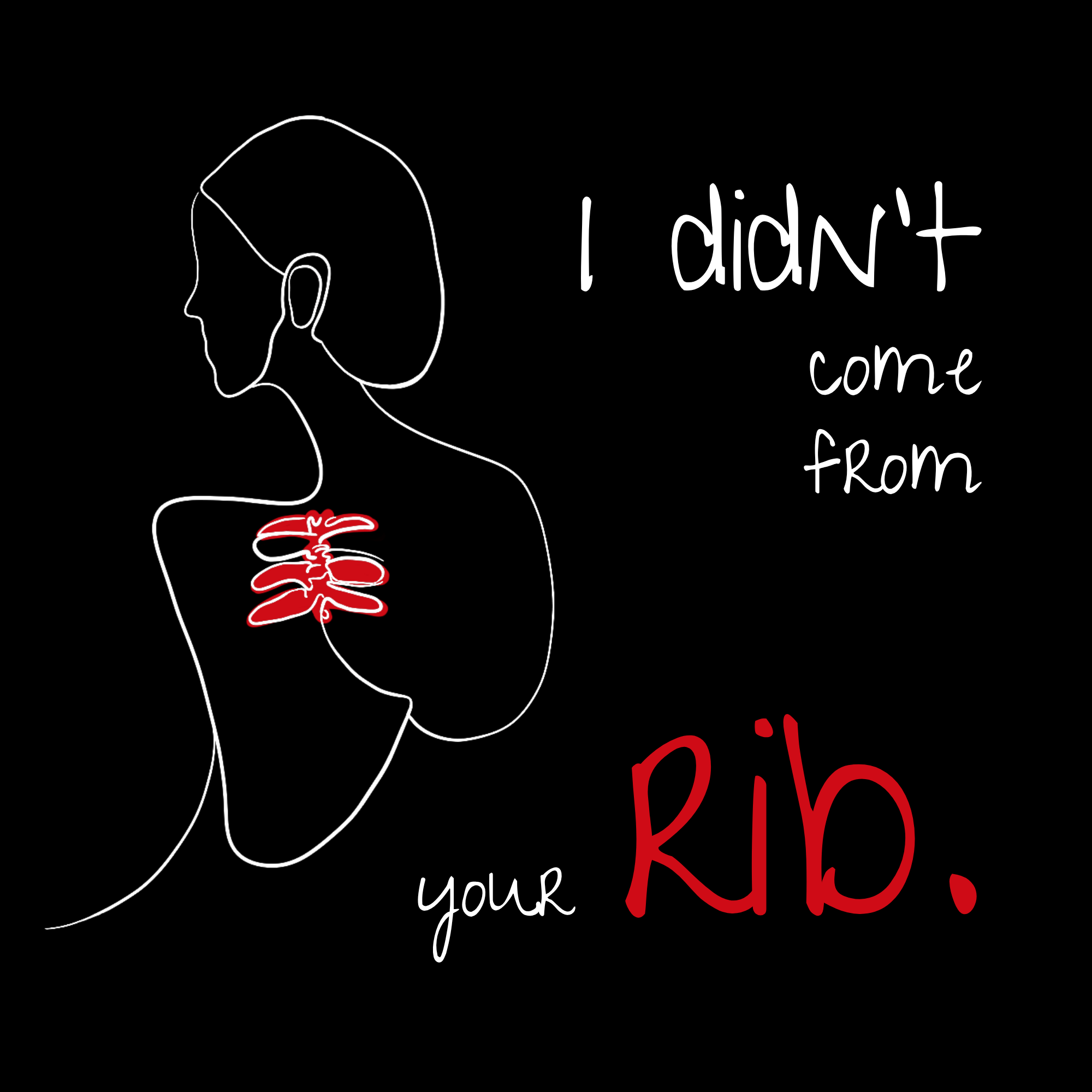 No Shit Shirts - Basecap: I didn’t come from your rib. - Basecap - basic