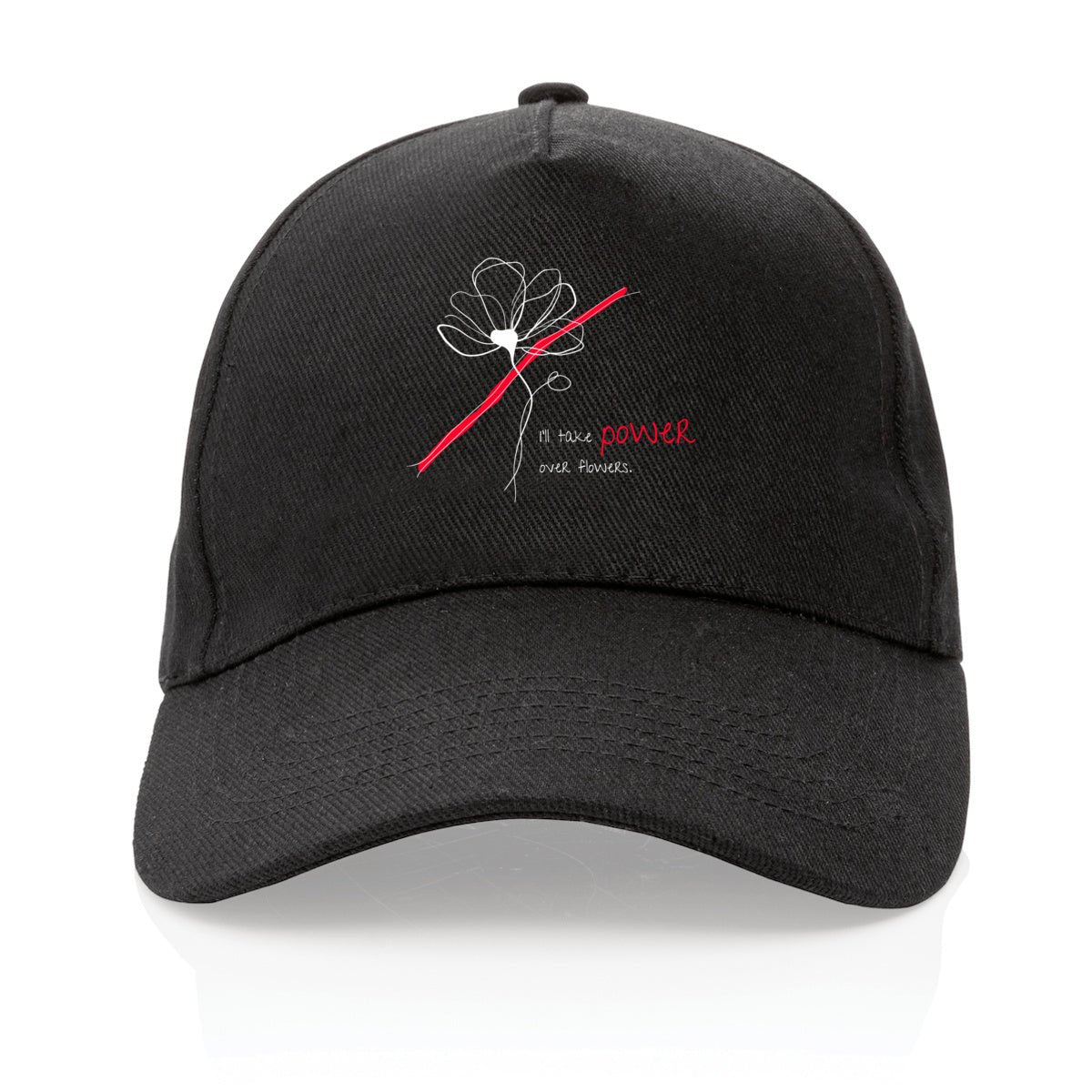 No Shit Shirts - Basecap: I’ll take power over flowers - Basecap - basic