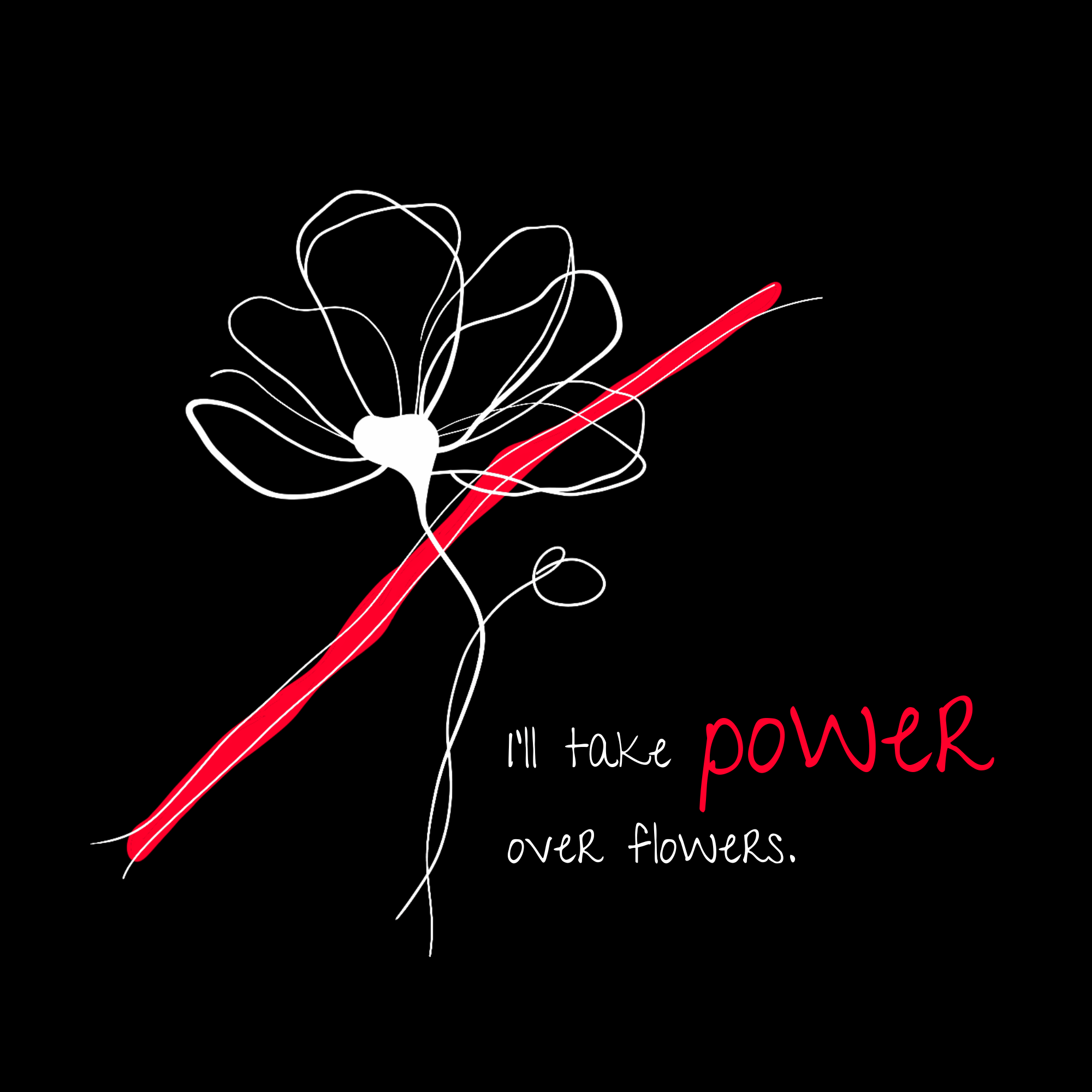 No Shit Shirts - Basecap: I’ll take power over flowers - Basecap - basic