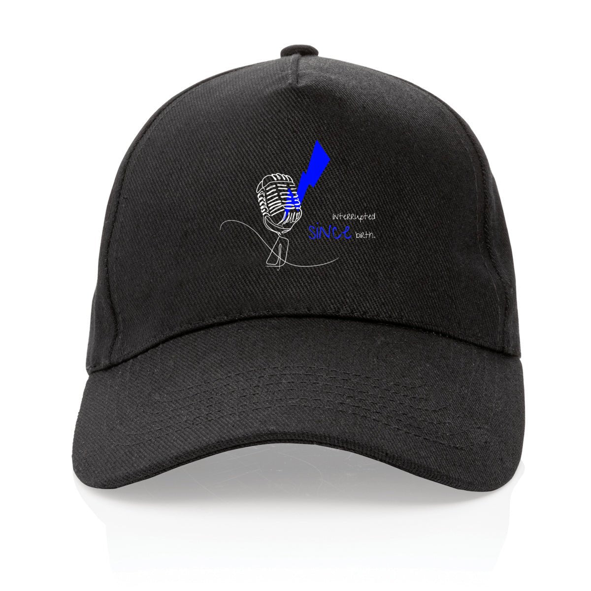 No Shit Shirts - Basecap: Interrupted since birth. - Basecap - basic