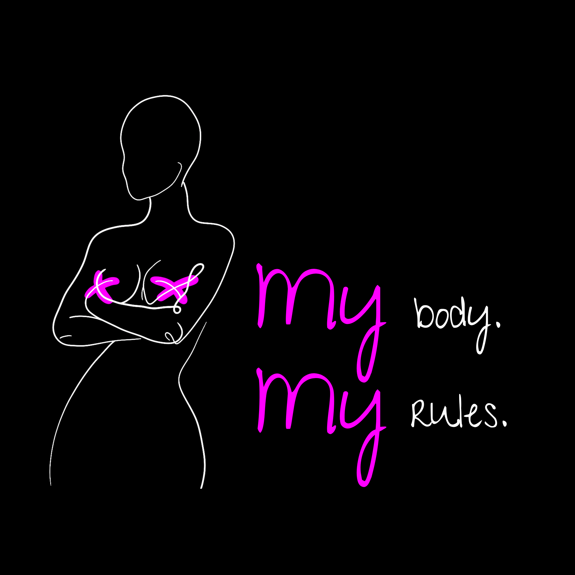 No Shit Shirts - Basecap: My Body, My Rules - Basecap - basic