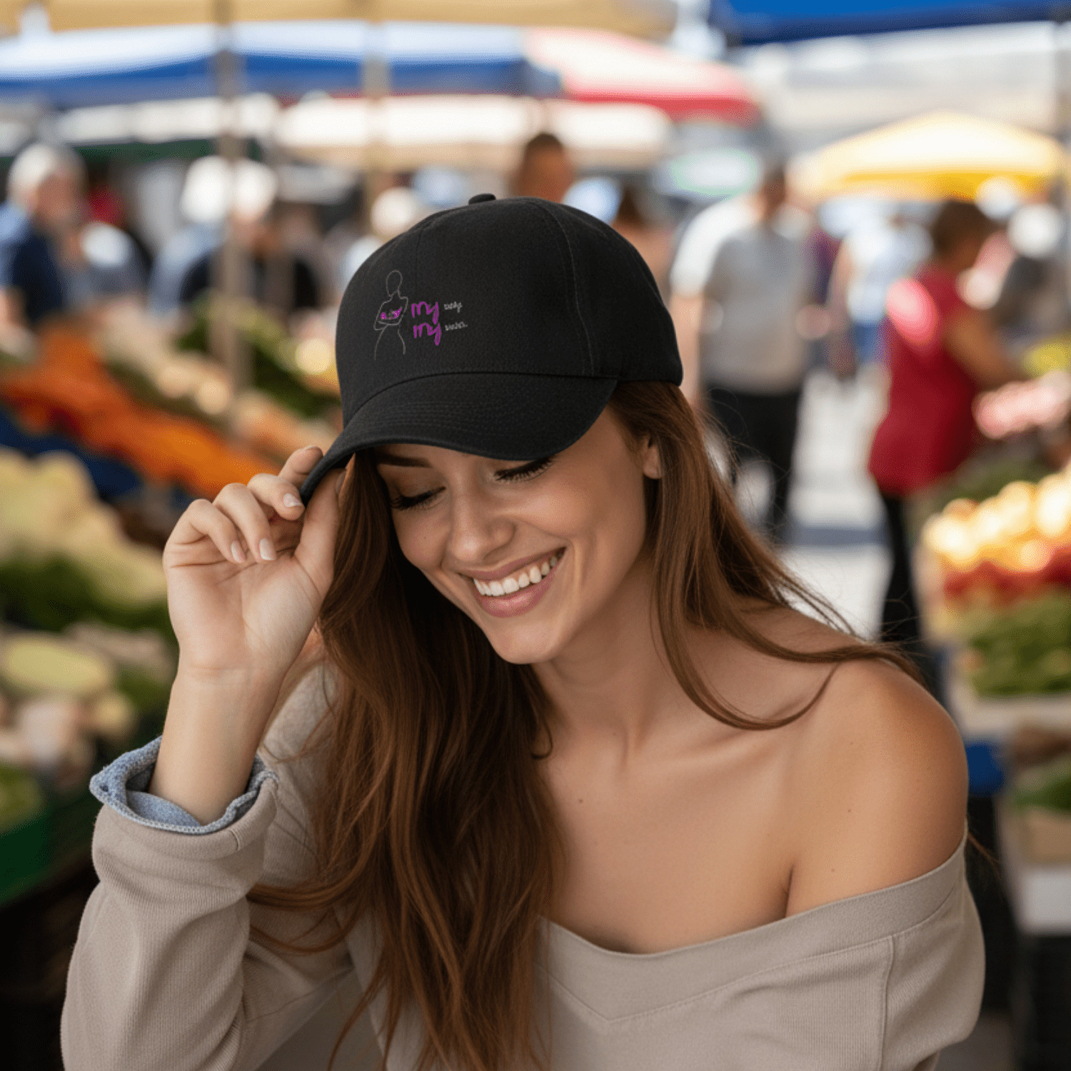 No Shit Shirts - Basecap: My Body, My Rules - Basecap - basic