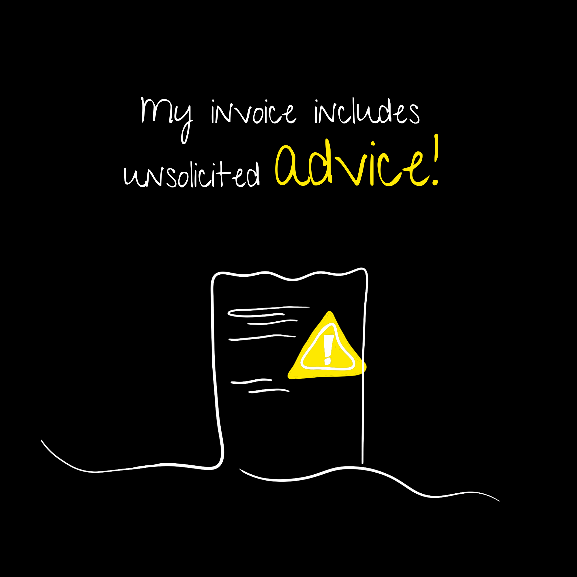 No Shit Shirts - Basecap: My invoice includes unsolicited advice. - Basecap - basic