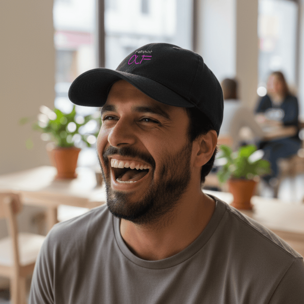 No Shit Shirts - Basecap (Text only): Feminist AF - Basecap - basic