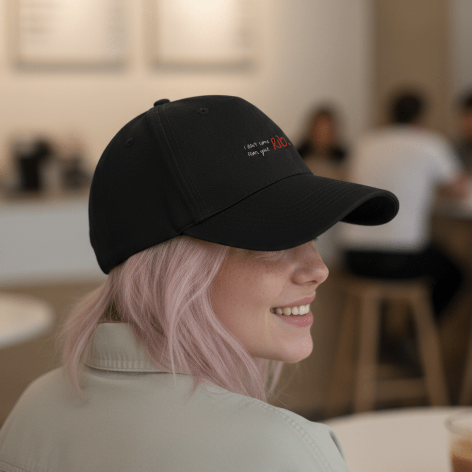 No Shit Shirts - Basecap (Text only): I didn’t come from your rib. - Basecap - basic