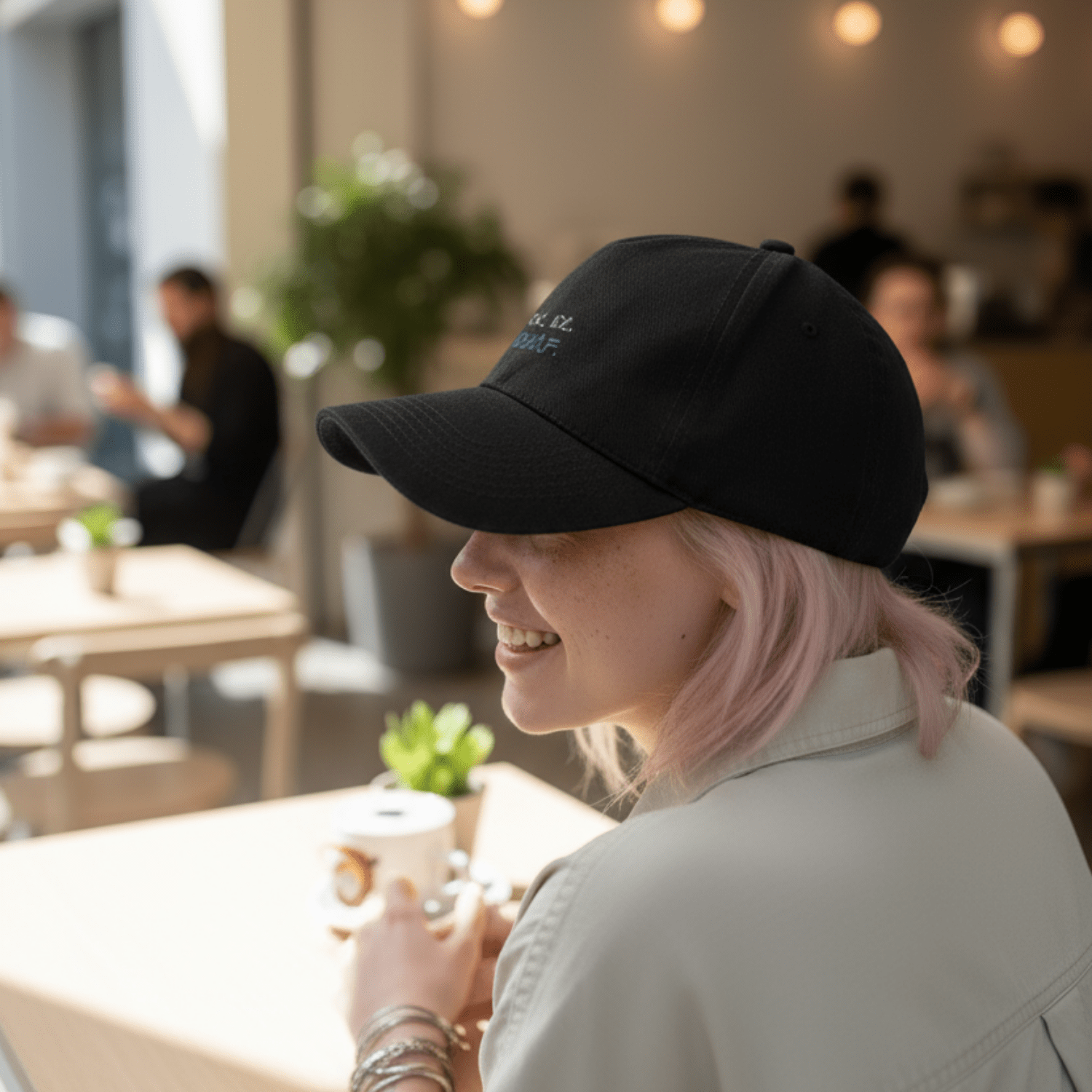 No Shit Shirts - Basecap (Text only): IDK. IDC. IDGAF. - Basecap - basic