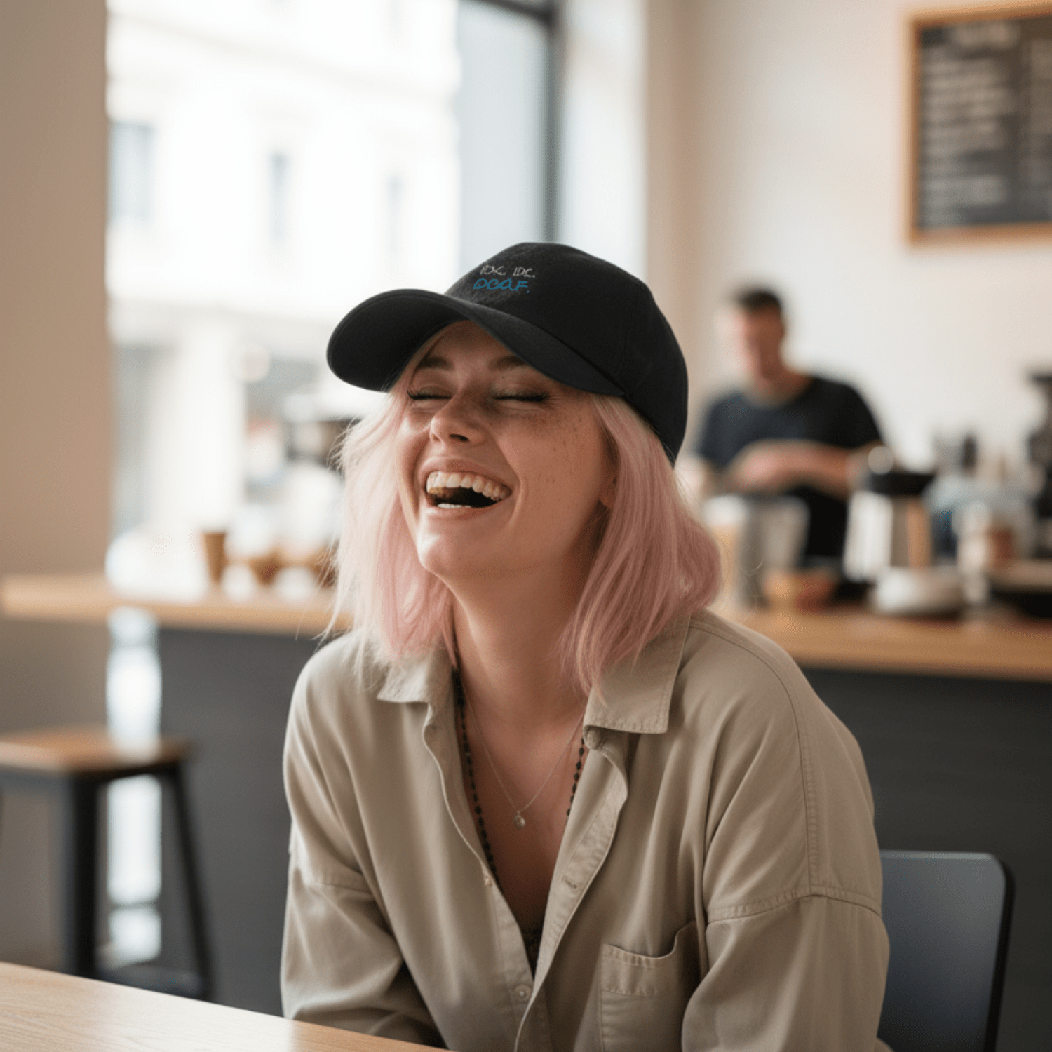 No Shit Shirts - Basecap (Text only): IDK. IDC. IDGAF. - Basecap - basic