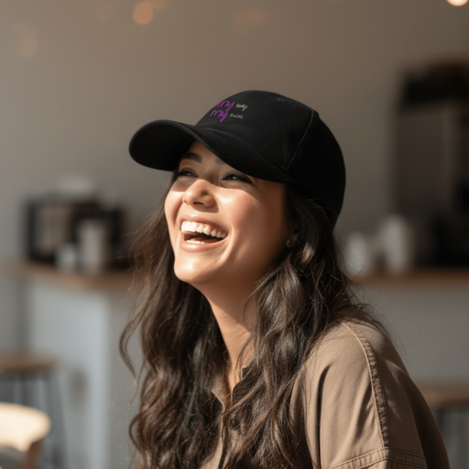 No Shit Shirts - Basecap (Text only): My Body, My Rules - Basecap - basic