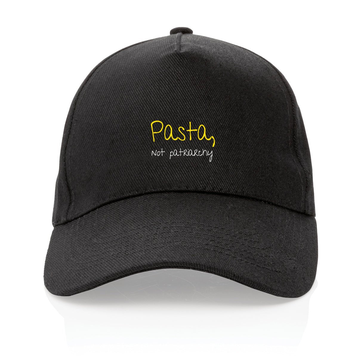 No Shit Shirts - Basecap (Text only): Pasta, not patriarchy - Basecap - basic