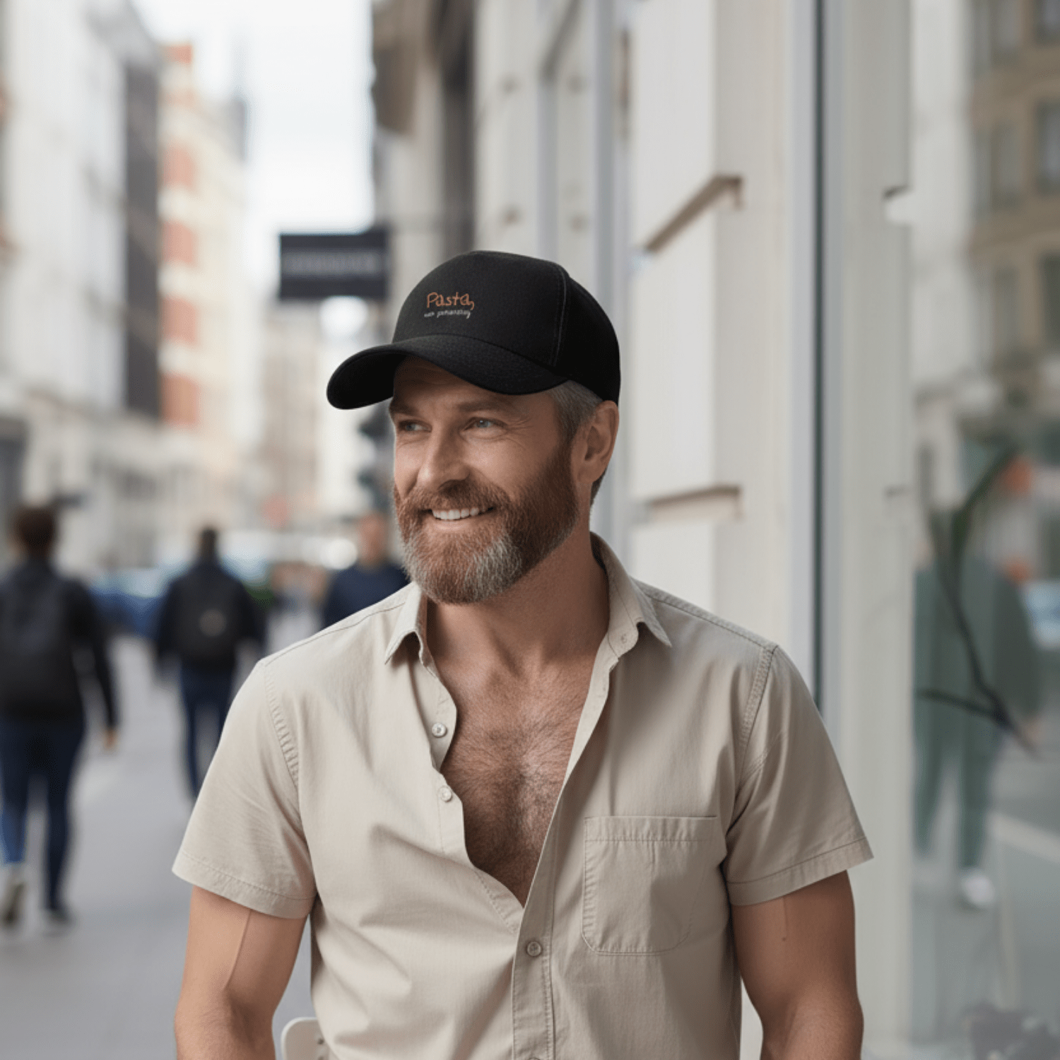 No Shit Shirts - Basecap (Text only): Pasta, not patriarchy - Basecap - basic