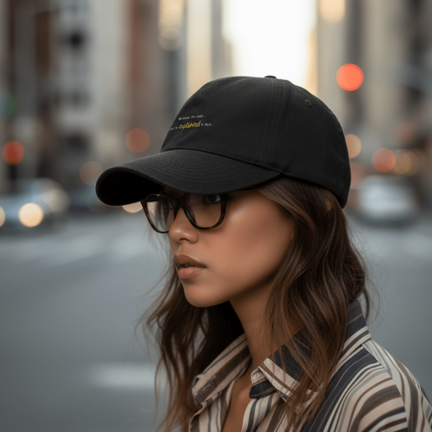 No Shit Shirts - Basecap (Text only): She knew she could, but he explained it first. - Basecap - basic