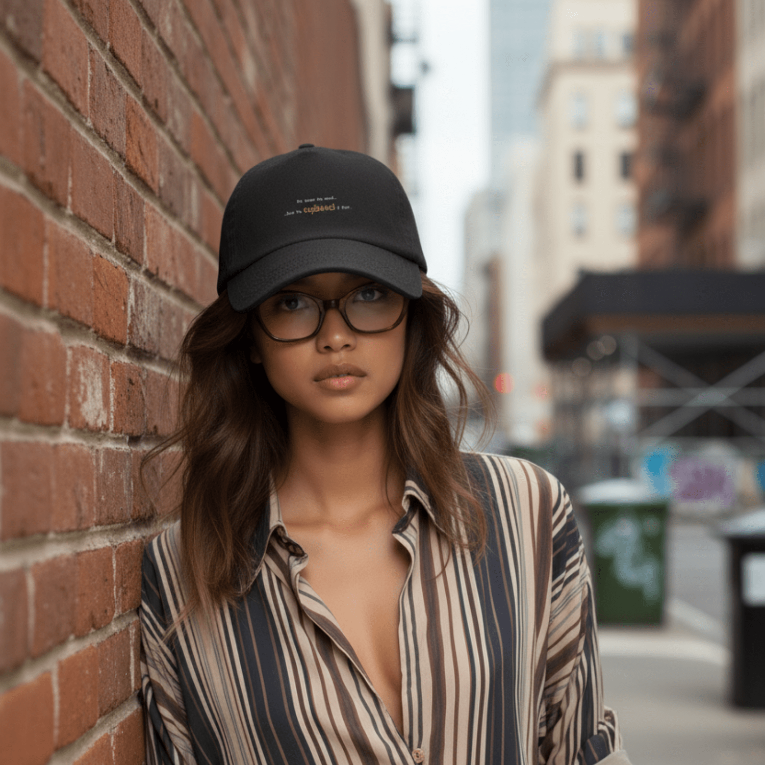 No Shit Shirts - Basecap (Text only): She knew she could, but he explained it first. - Basecap - basic