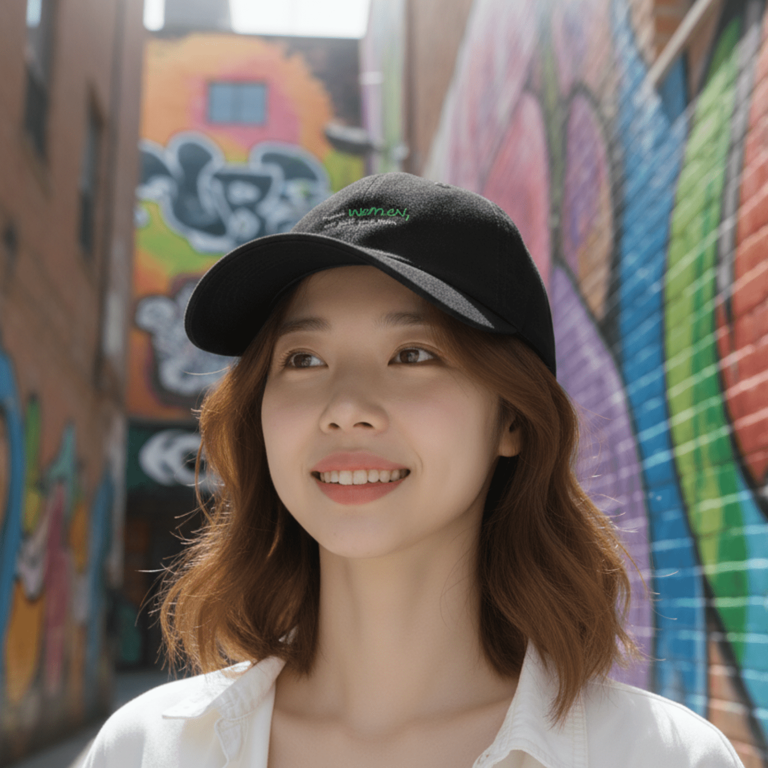 No Shit Shirts - Basecap (Text only): Support women. Not just your mom - Basecap - basic