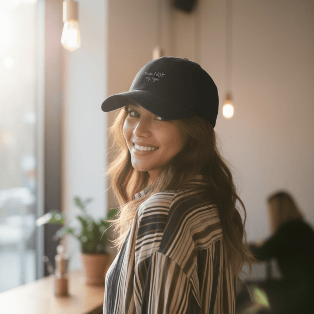 No Shit Shirts - Basecap (Text only): Your not my type - Basecap - basic