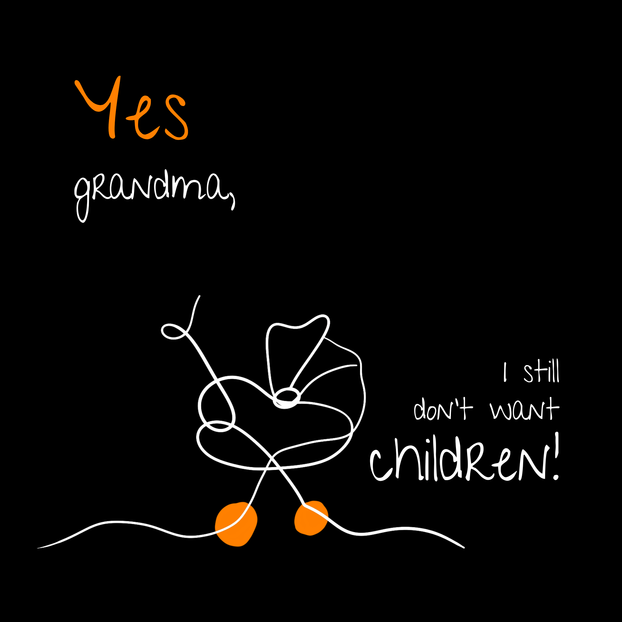 No Shit Shirts - Basecap: Yes, grandma, I still don’t want children - Basecap - basic