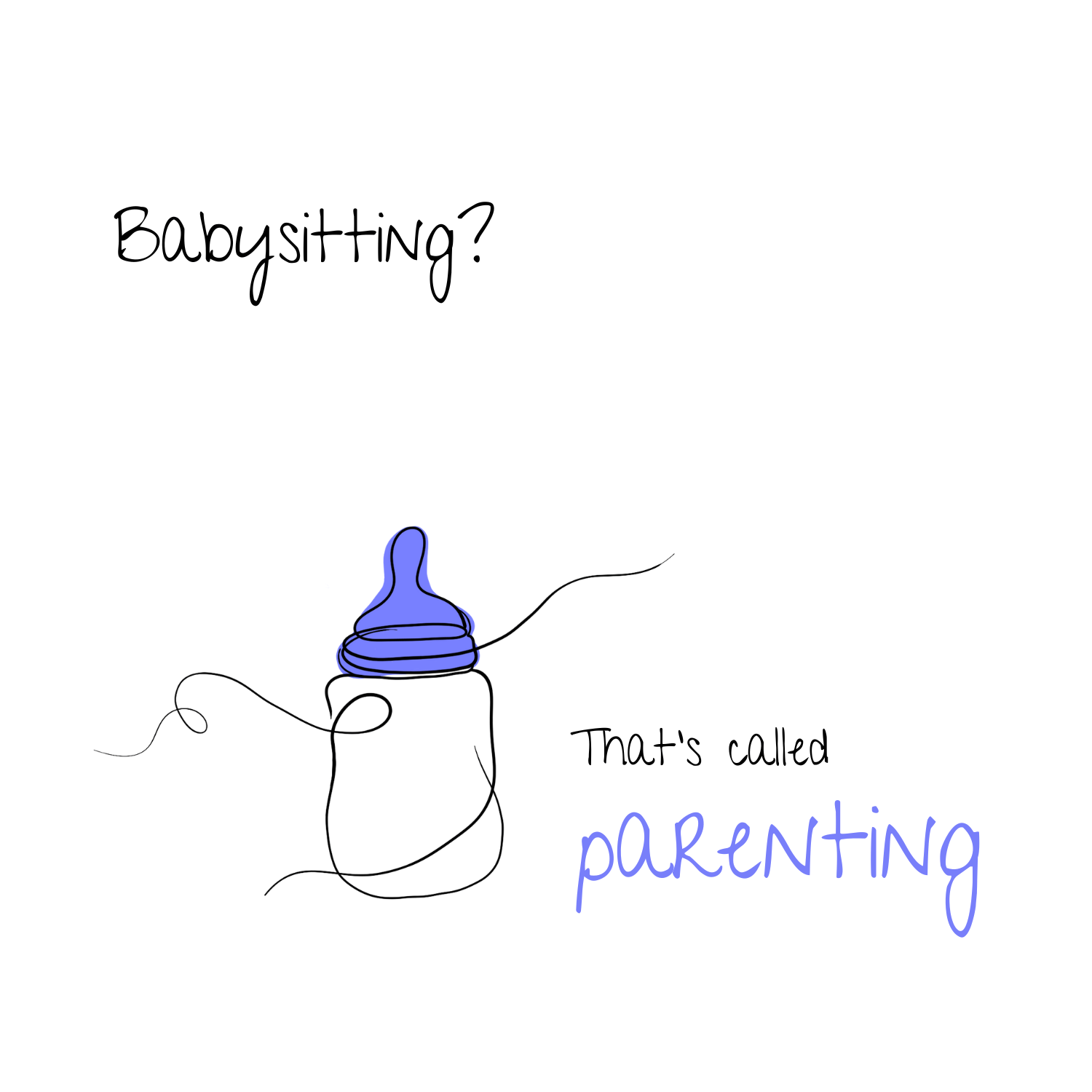 No Shit Shirts - Bauchtasche: Babysitting? That’s called parenting! - Bauchtaschen - basic