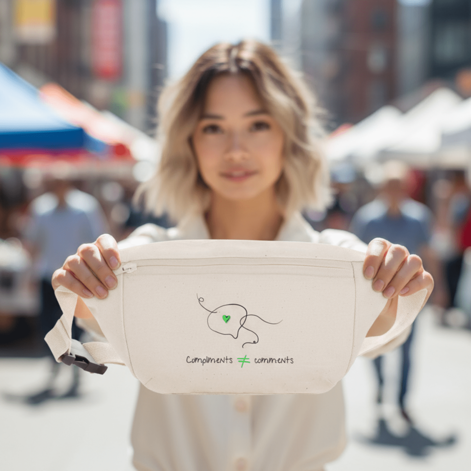 No Shit Shirts - Bauchtasche: Compliments ≠ comments. - Bauchtaschen - basic