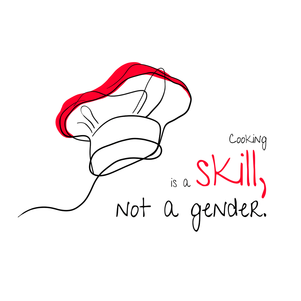 No Shit Shirts - Bauchtasche: Cooking is a skill, not a gender. - Bauchtaschen - basic