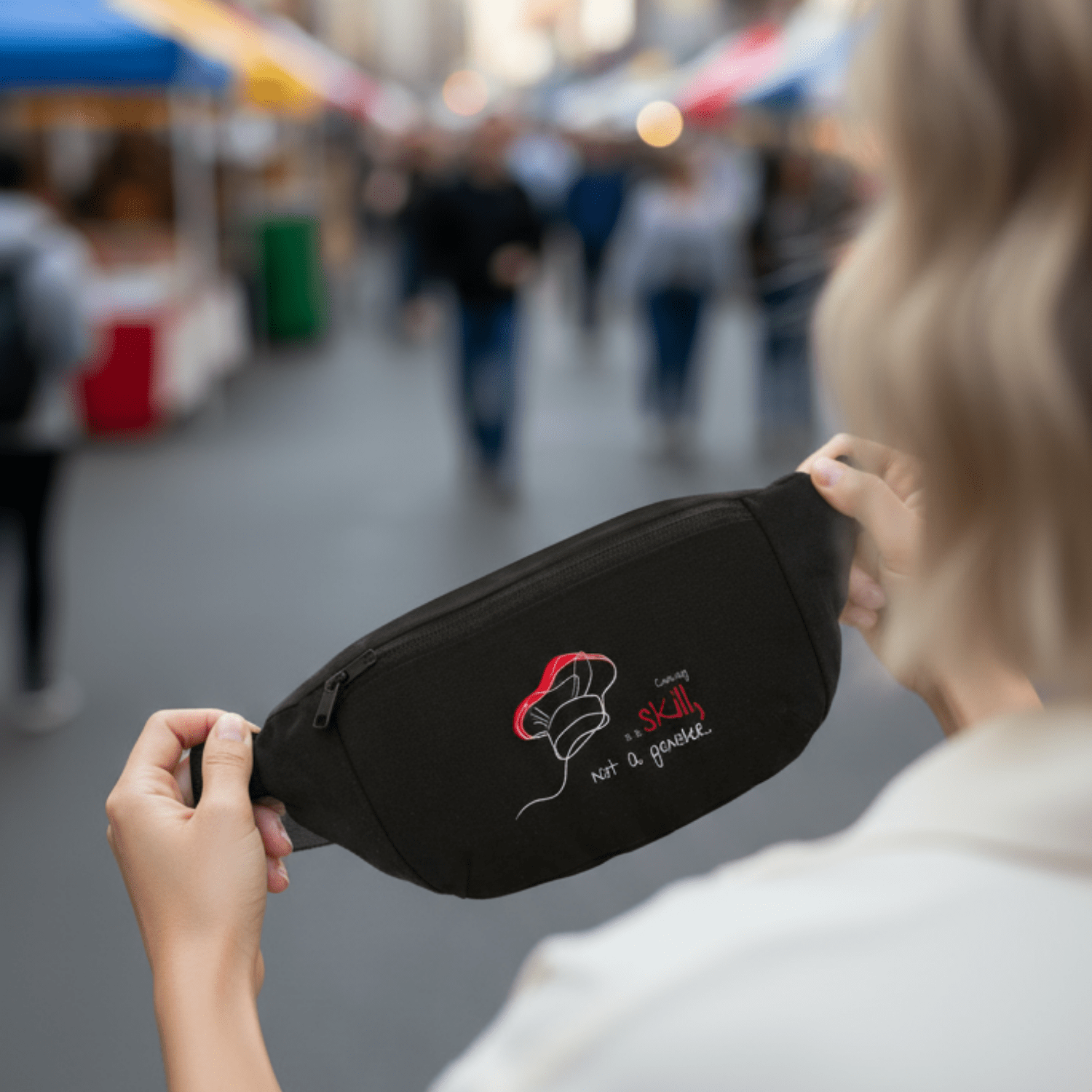 No Shit Shirts - Bauchtasche: Cooking is a skill, not a gender. - Bauchtaschen - basic