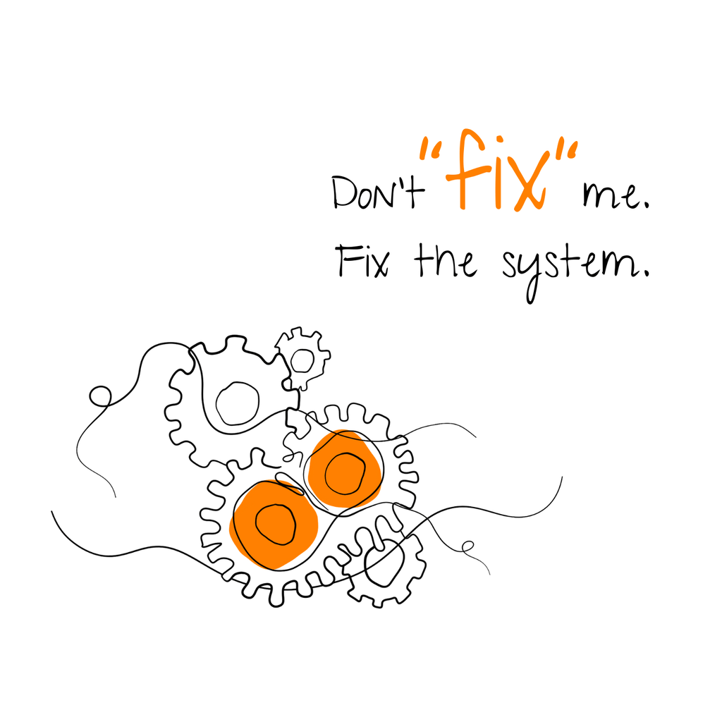 No Shit Shirts - Bauchtasche: Don’t “fix” me. Fix the system. - Bauchtaschen - basic