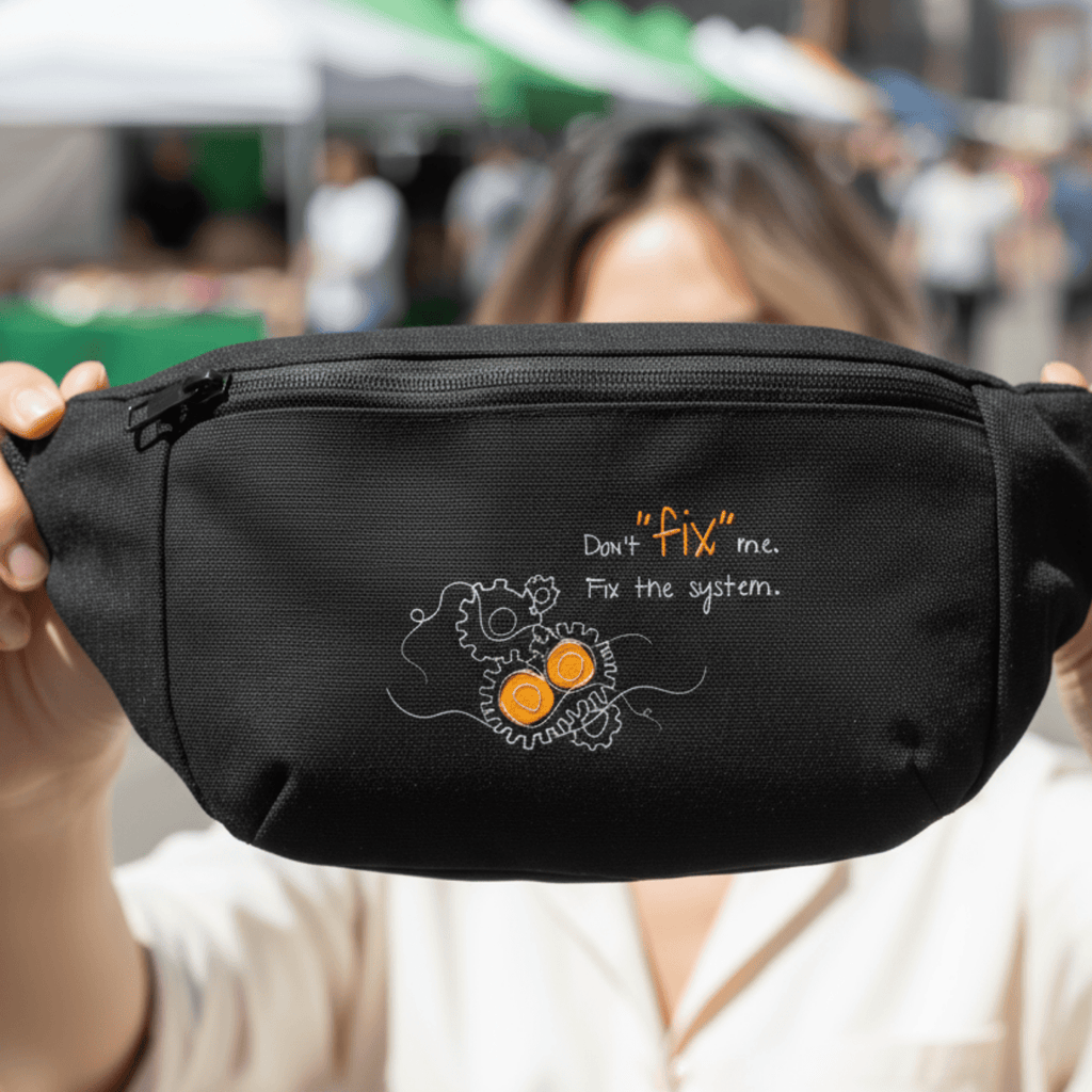 No Shit Shirts - Bauchtasche: Don’t “fix” me. Fix the system. - Bauchtaschen - basic